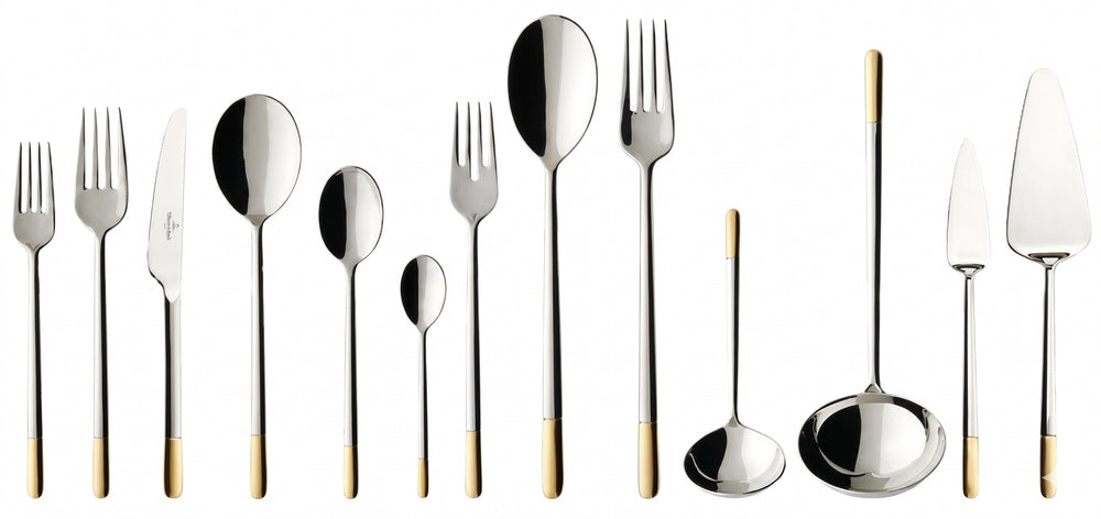 Villeroy & Boch Bestekset Ella - 113-delig / 12 personen - Verguld