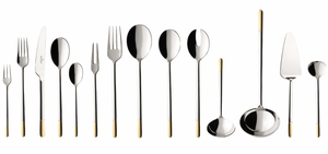 Villeroy & Boch Bestekset Ella - 70-delig / 12 personen - Verguld