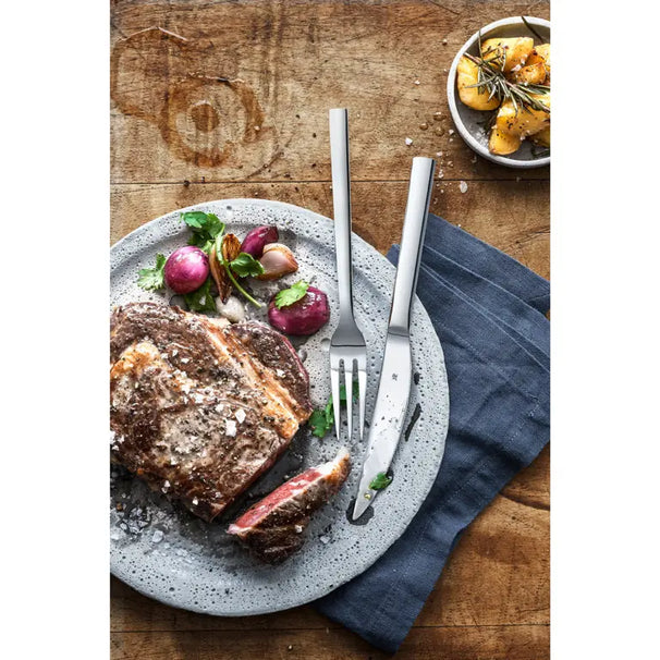 WMF Steakbestek Nuova 12-delig - Inclusief GRATIS Cookinglife Peper- en Zoutmolenset
