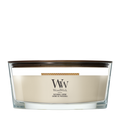 WoodWick Geurkaars Ellipse Patchouli Crème - 9 cm / 19 cm - Geurkaars in Glas - Houten Lont