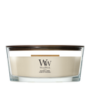 WoodWick Geurkaars Ellipse Patchouli Crème - 9 cm / 19 cm - Geurkaars in Glas - Houten Lont