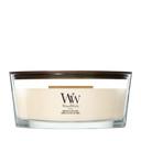 WoodWick Geurkaars Ellipse Vanilla & Sea Salt - 9 cm / 19 cm - Geurkaars in Glas - Houten Lont