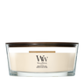 WoodWick Geurkaars Ellipse Vanilla & Sea Salt - 9 cm / 19 cm - Geurkaars in Glas - Houten Lont