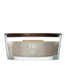 WoodWick Geurkaars Ellipse Wood Smoke - 9 cm / 19 cm - Geurkaars in Glas - Houten Lont