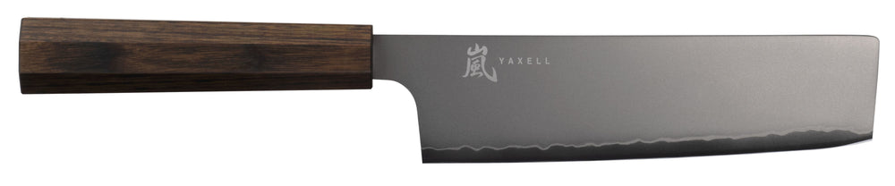 Yaxell Nakirimes Hana 16.5 cm - 3 laags RVS - donkerbruin Pakkahouten heft