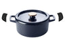 Alva Braadpan met deksel - Dutch Oven Nori Gietijzer ø 26 cm + Gratis handvaten - geëmailleerde anti-aanbaklaag