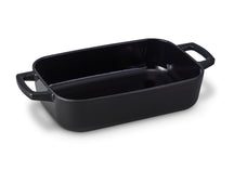Alva Ovenschaal / Braadslede Gietijzer Nori + Gratis Leren Handvaten - 30 x 21 x 8.2 cm - geëmailleerde anti-aanbaklaag
