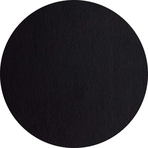 ASA Selection Placemat - Leather Optic Fine - Zwart - Afwasbaar - ø 38 cm