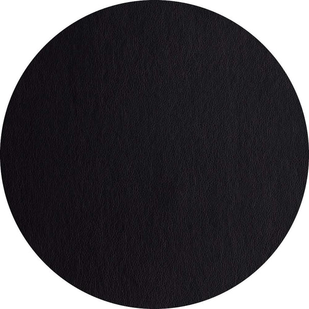 ASA Selection Placemat - Leather Optic Fine - Zwart - Afwasbaar - ø 38 cm