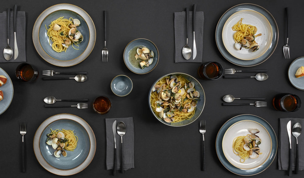 ASA Selection Serviesset Saisons - Sand 18 delig / 6 personen - 6 dinerborden, 6 ontbijtborden en 6 kommen