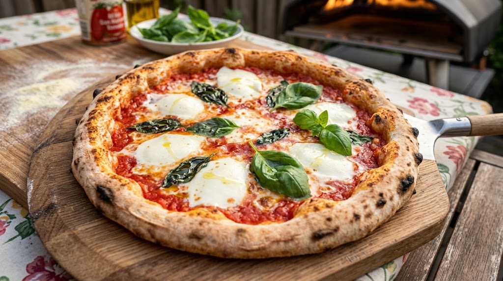Knapperige bodem, smeltende mozzarella, precies goed gebakken.
