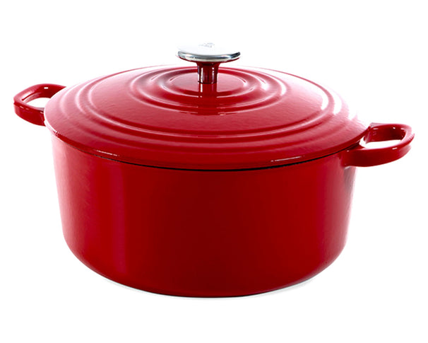BK Braadpan Bourgogne Chili Red Gietijzer ø 20 cm / 2.5 Liter - geëmailleerde anti-aanbaklaag
