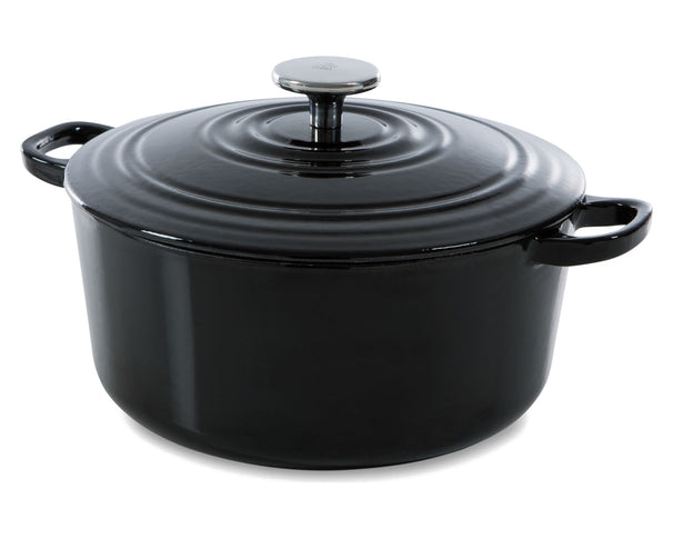 BK Braadpan Bourgogne Jet Black Gietijzer ø 20 cm / 2.5 Liter - geëmailleerde anti-aanbaklaag