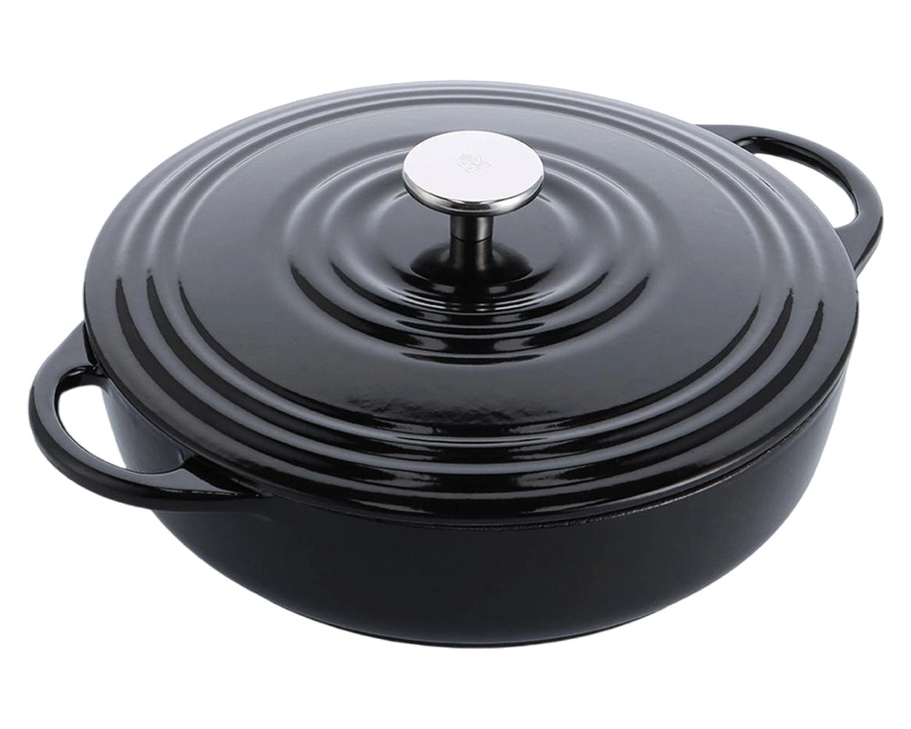 BK Lage Braadpan Bourgogne Jet Black Gietijzer ø 28 cm