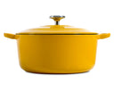 BK Braadpan Bourgogne Sunny Yellow Gietijzer ø 24 cm / 4.2 Liter - geëmailleerde anti-aanbaklaag