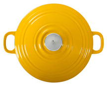 BK Braadpan Bourgogne Sunny Yellow Gietijzer ø 24 cm / 4.2 Liter - bovenaanzicht
