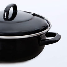 BK Braadpan Fortalit Emaille Zwart ø 20 cm / 1.4 Liter - detail 3
