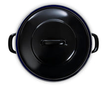 BK Braadpan Fortalit Emaille Zwart ø 22 cm / 2 Liter - bovenaanzicht