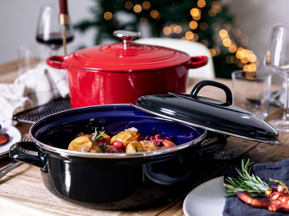 BK Braadpan Fortalit Emaille Zwart ø 24 cm / 2.5 Liter - sfeerbeeld 5