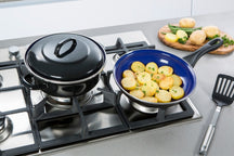 BK Braadpan Fortalit Emaille Zwart ø 28 cm / 4 Liter - sfeerbeeld 3