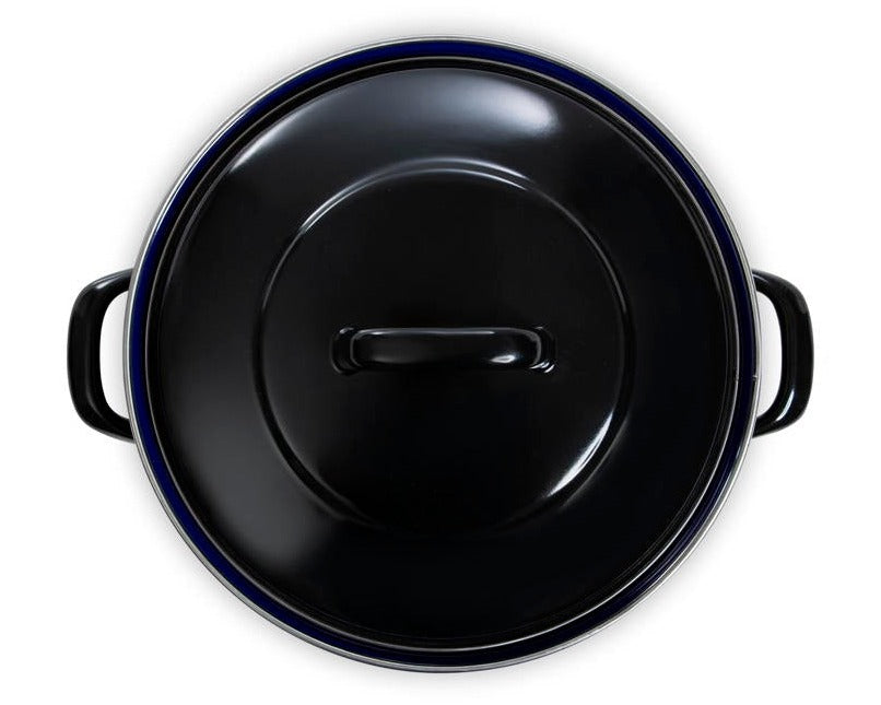 BK Braadpan Fortalit Emaille Zwart ø 36 cm / 7.5 Liter - bovenaanzicht