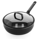 BK Hapjespan met deksel Easy Induction Zwart ø 24 cm / 3.4 Liter - keramische anti-aanbaklaag