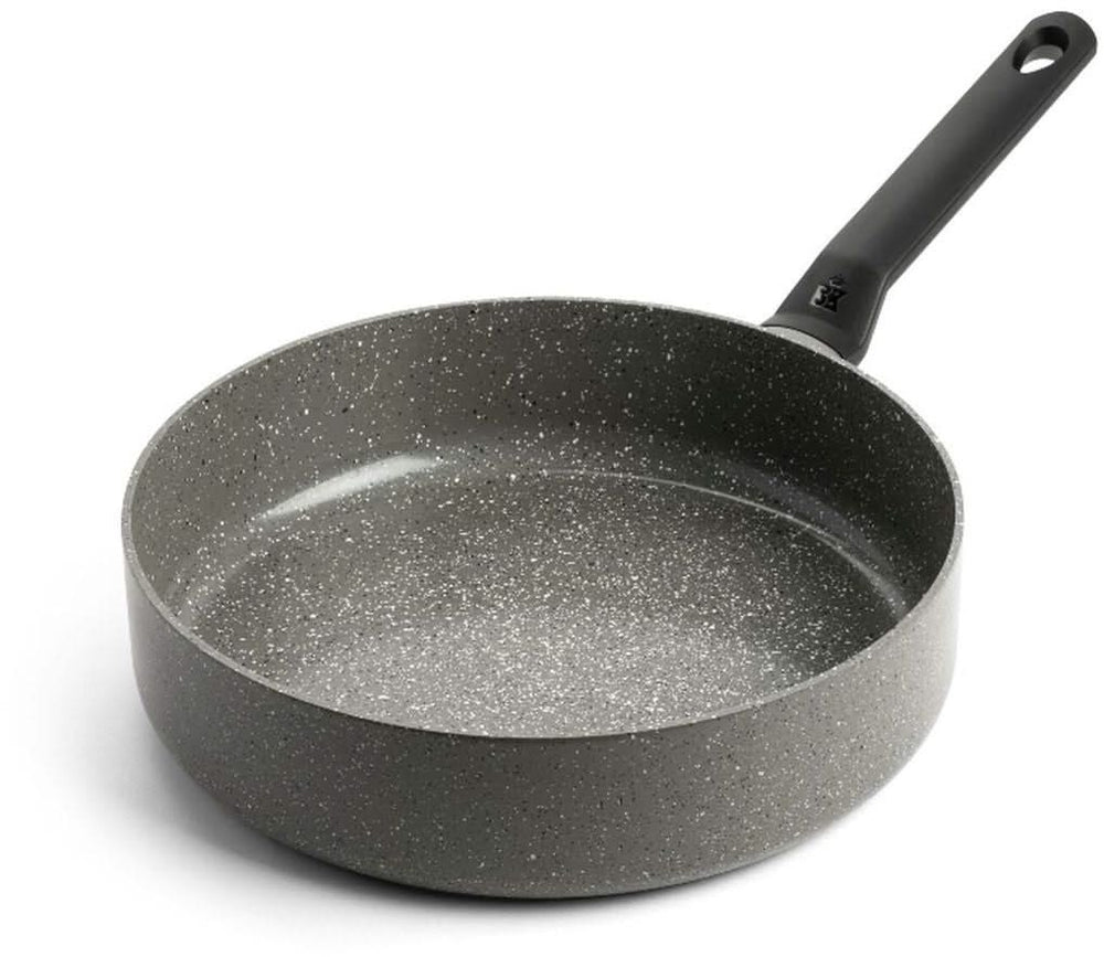 BK Hapjespan met deksel Granite Grijs ø 28 cm / 4.2 Liter - open