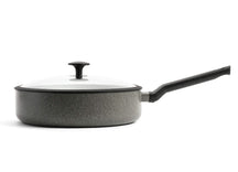 BK Hapjespan met deksel Granite Grijs ø 28 cm / 4.2 Liter - zijaanzicht