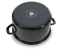 BK Mosselpan Fortalit Emaille Zwart ø 22 cm / 5 Liter - bovenaanzicht