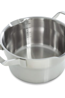 BK Pannenset Premium+ RVS 5-delig - Kookpan ø 16, 18 & 20 cm, Steelpan ø 16 cm & Soeppan ø 24 cm - binnenkant