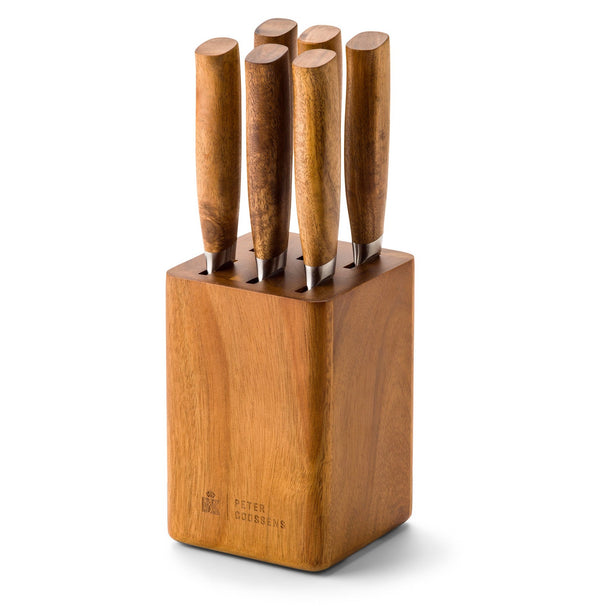 BK Steakmessen met Messenblok Peter Goossens Maestro - 6 stuks