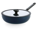 BK Wokpan met deksel Enjoy Oxford Blue ø 28 cm - keramische anti-aanbaklaag