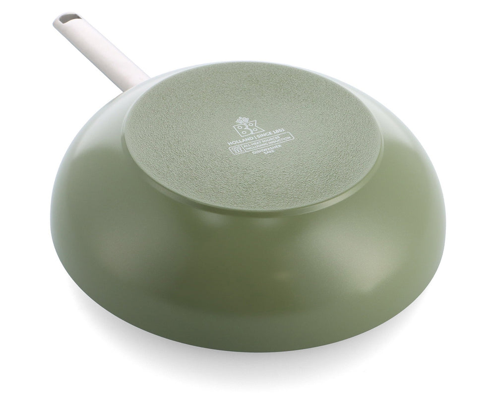 BK Wokpan Sublime Olive Green ø 28 cm - onderaanzicht