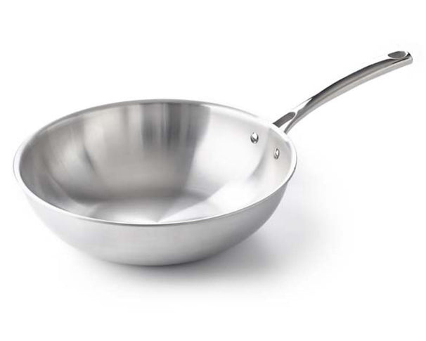 BK Wokpan Superior Tri-Ply RVS ø 30 cm / 4.7 Liter - zonder anti-aanbaklaag