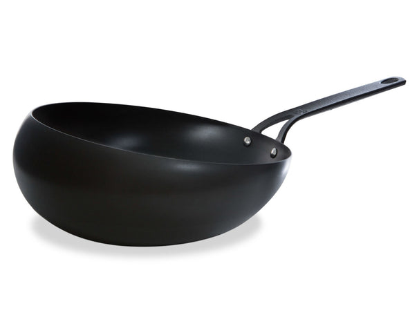 BK Wokpan Wokarang Black Steel Plaatstaal ø 30 cm / 2.6 Liter - zonder anti-aanbaklaag