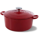 BK Braadpan Bourgogne Chili Red Gietijzer ø 28 cm / 6.7 liter - geëmailleerde anti-aanbaklaag