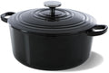 BK Braadpan Bourgogne Jet Black Gietijzer ø 28 cm / 6.7 liter - geëmailleerde anti-aanbaklaag