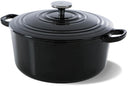 BK Braadpan Bourgogne Jet Black Gietijzer ø 28 cm / 6.7 liter - geëmailleerde anti-aanbaklaag