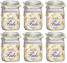 Bormioli Rocco Weckpotten Fido 11 x 11 cm / 1 liter - 6 stuks