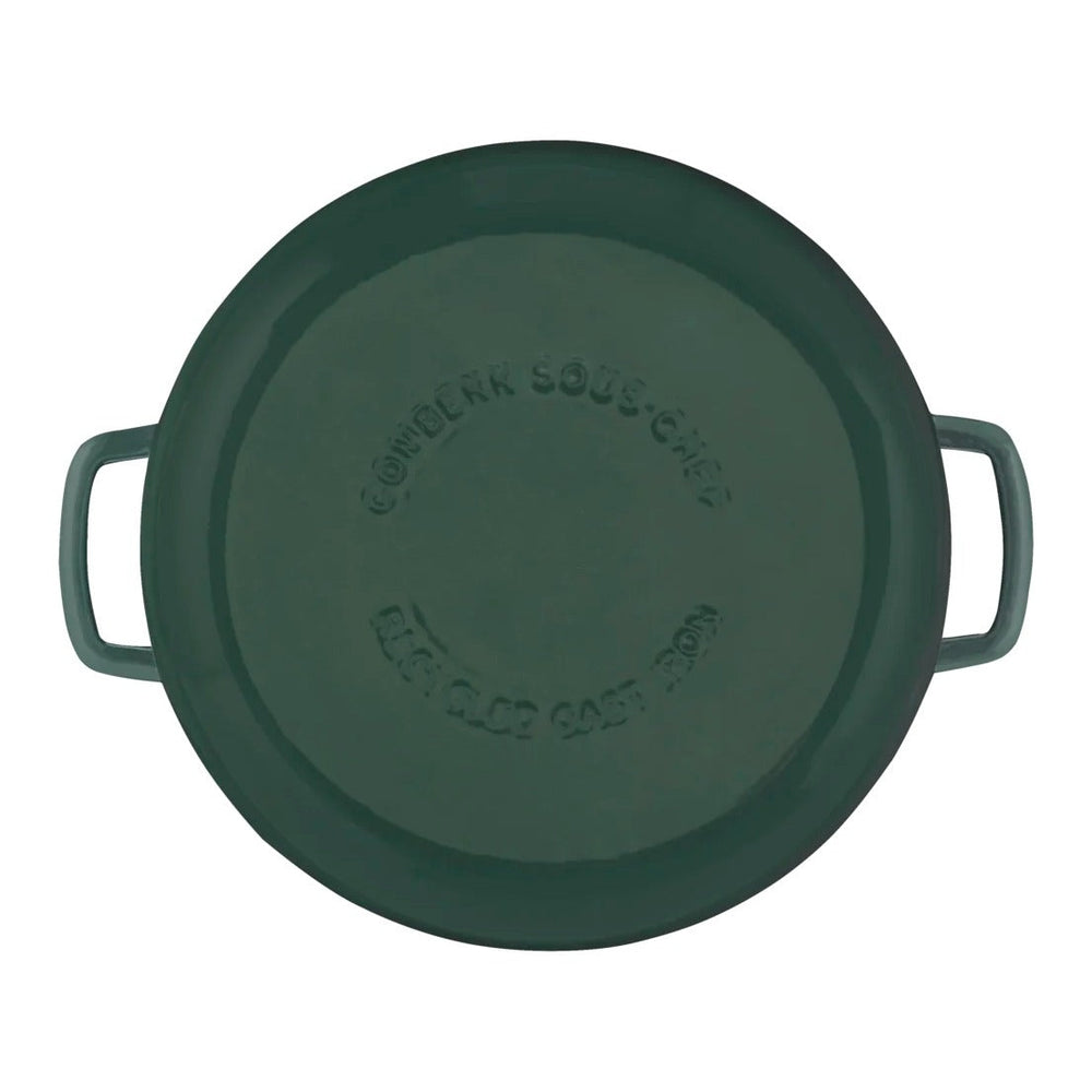 Combekk Pannenset Gietijzer Holly Green 3-delig - Braadpan ø 24 cm - onderaanzicht