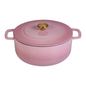 Combekk Braadpan met deksel Gietijzer Pink ø 24 cm / 3.8 Liter