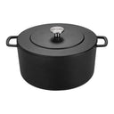 Combekk Braadpan met deksel Gietijzer Zwart ø 32 cm / 12 Liter - geëmailleerde anti-aanbaklaag