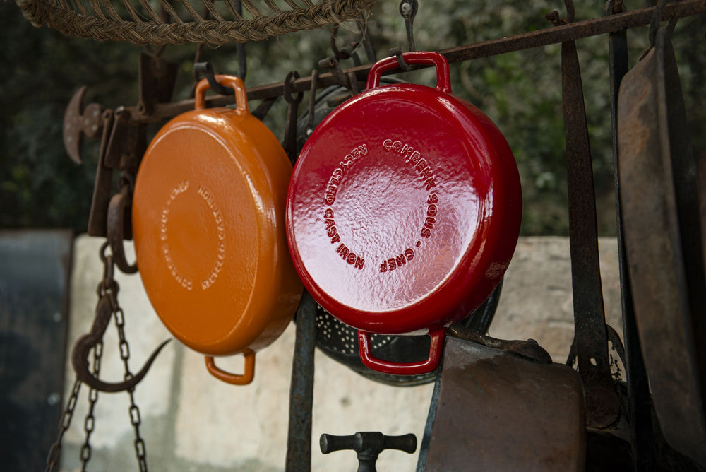 Combekk Koekenpan Skillet met 2 grepen Gietijzer Orange ø 24 cm - sfeerbeeld 1