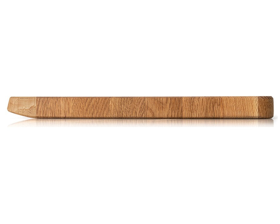 Continenta Houten Snijplank - Eiken Kopshout - 38 x 25 cm - zijaanzicht