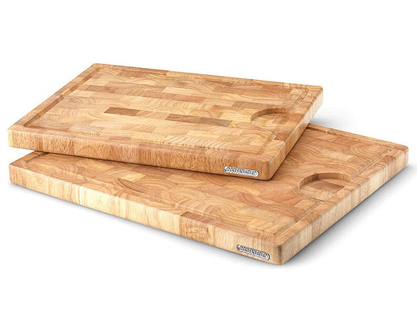 Continenta Houten Snijplank met Sapgeul - Kopshout - 42 x 34 cm