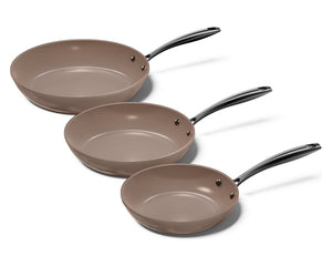Cook & Pan Koekenpannenset Taupe of Mind 3-delig - ø 20, 24 & 28 cm