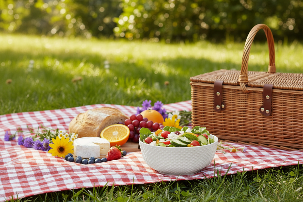 Cookinglife Soepkommen / Kommen - CampVibe - Outdoor - Kunststof - Onbreekbaar - Wit ø 16.8 cm - 4 Stuks