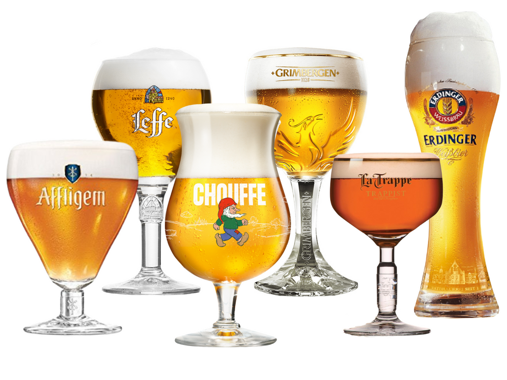 Bierglazen cadeau set - Bierliefhebber - 6 stuks