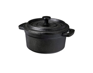 Cookinglife Serveerpannetje Gietijzer Ø 10 cm - Zwarte Tapas Pan - 275 ml