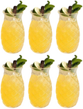 Cookinglife Cocktailglazen / Tiki Ananas Glazen - 400 ml - 6 stuks